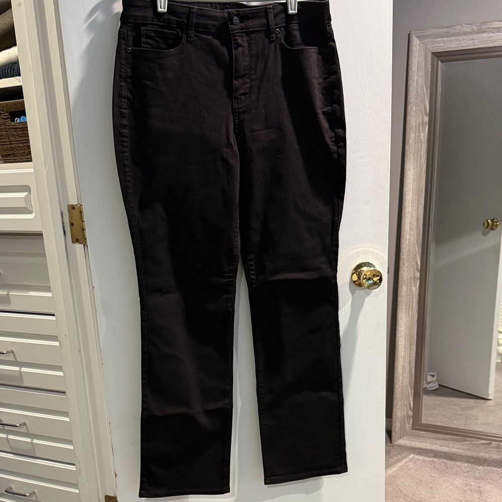 NYDJ Women's Straight Leg Jeans - Black